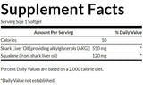 Shark Liver Oil 550 mg 60 κάψουλες Gel