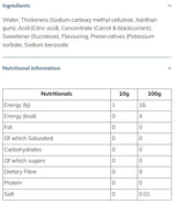 Σιρόπι Skinny | Ζελέ φράουλας - 425 ml