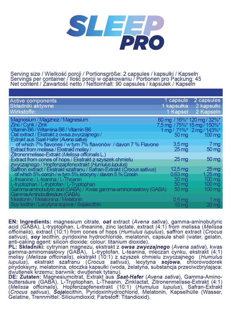 Sleep Pro - 90 κάψουλες