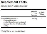Τυποποιημένες κάψουλες Boswellia Phytosome 60