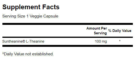 Suntheanine L -Theanine 100 mg - 60 κάψουλες