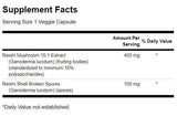 Σούπερ ισχυρό συγκρότημα μανιταριών Reishi 500 mg - 60 κάψουλες
