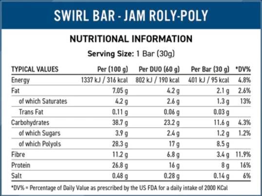 Στροβιλισμό | Duo Protein Bar - 60 γραμμάρια