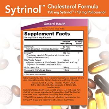 Sytrinol™ | Φόρμουλα Χοληστερόλης με Polico<tc>san</tc>ol - 120 κάψουλες