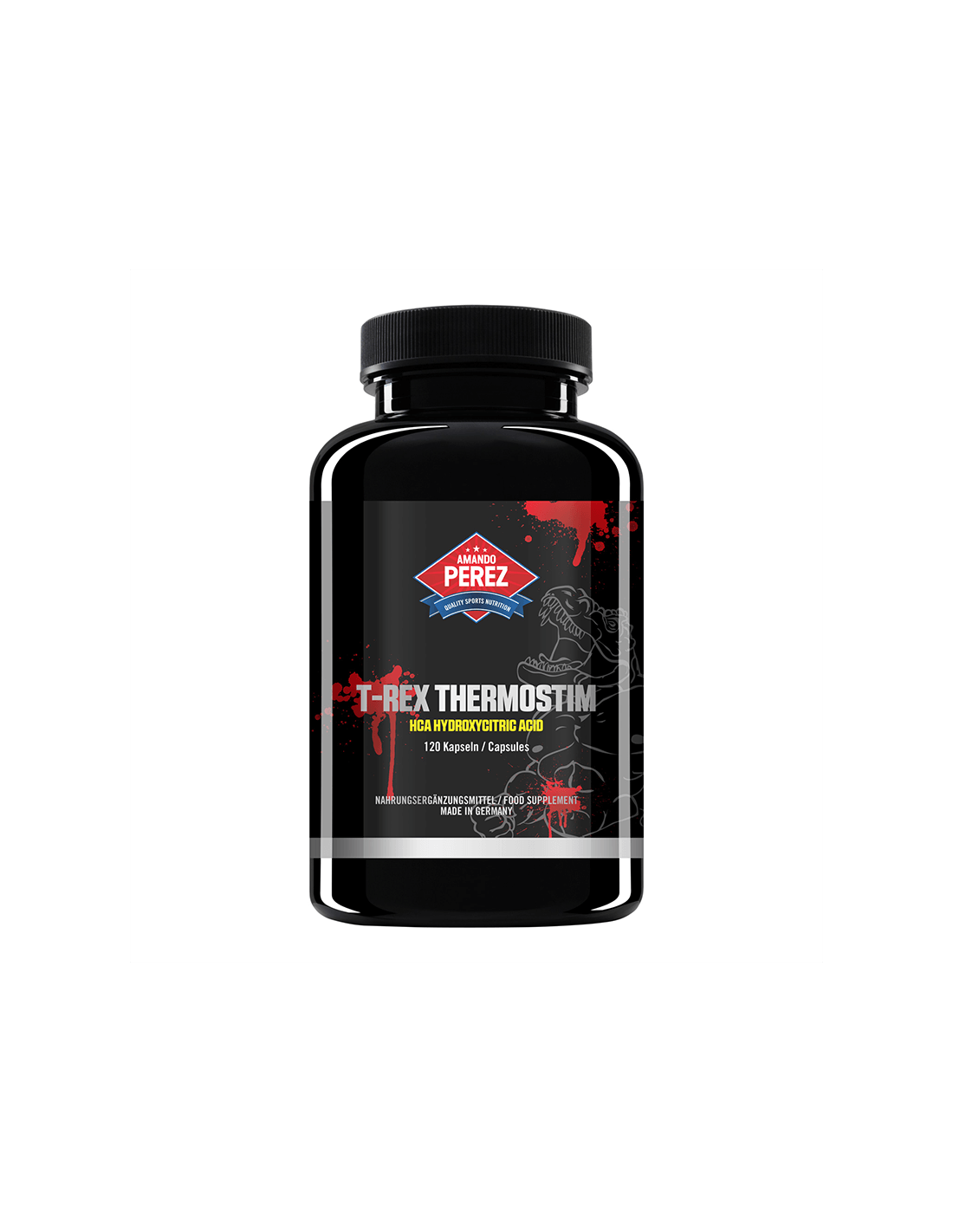 T-Rex Thermostim (HCA υδροξυκιτρικό οξύ)/Φυσικός τύπος καυστήρα λίπους, 120 κάψουλες