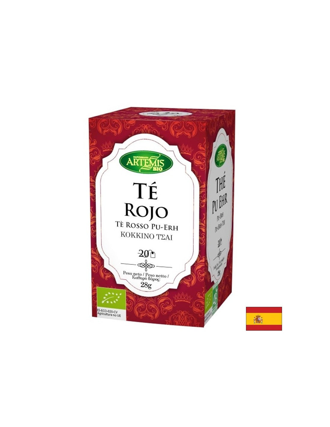 Κόκκινο τσάι Bio - Te Rojo, 20 σακούλες φίλτρων
