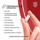 TESTOMAX™ 2.0 /210 κάψουλες, 105 ημέρες/ με Ashwagandha KSM 66®, CoQ10 &amp; Maca Root <tc>Nutravita</tc>