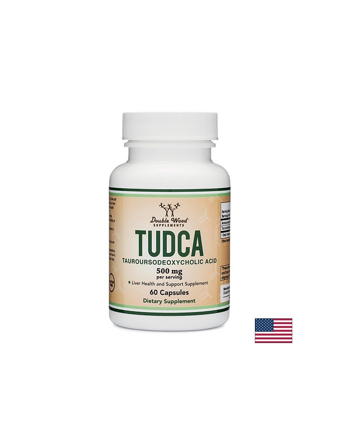 TUDCA (Ταυροουρσοδεοξυχολικό οξύ), 500 mg, 60 κάψουλες <tc>Double Wood</tc>