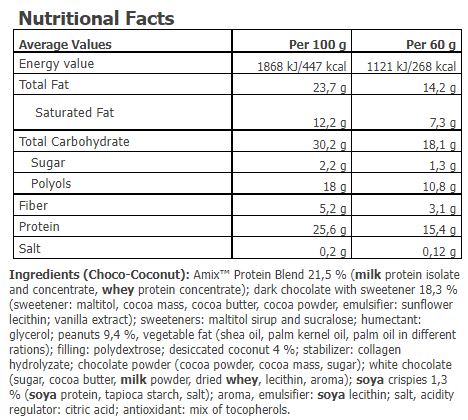 Tigger Zero CHOCO Protein Bar 60γρ