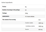 Tri Creatine Malate Powder - 0,500 kg