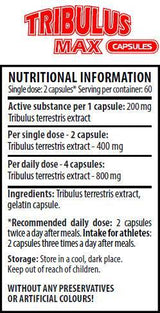 Tribulus Max Caps 200 mg 120 κάψουλες