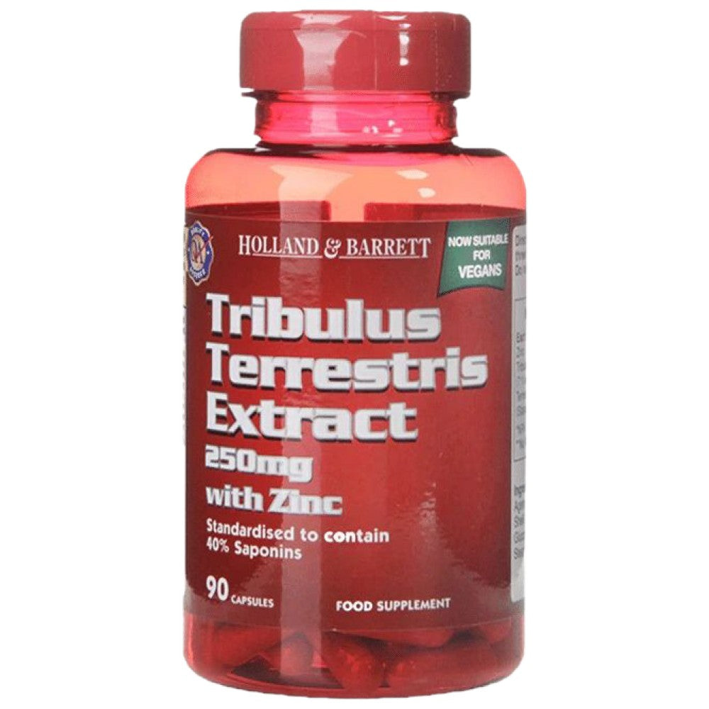 Εκχύλισμα Tribulus terrestris 250 mg (ισοδύναμο 1750 mg)/+ ψευδαργύρου 90 κάψουλες