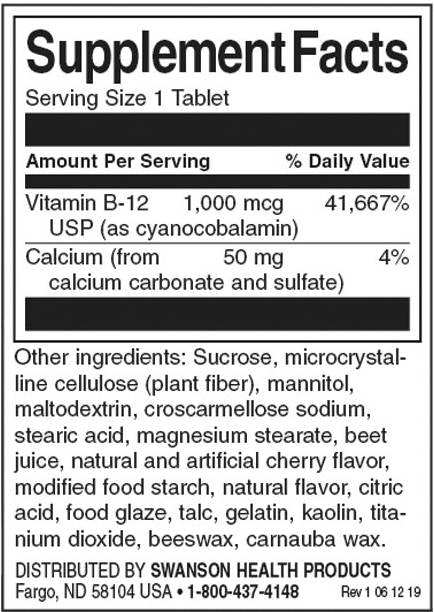 Triple Action B-12 1000 mcg - 90 Δισκία