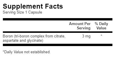 Το Triple Boron Complex 3 mg - 250 κάψουλες