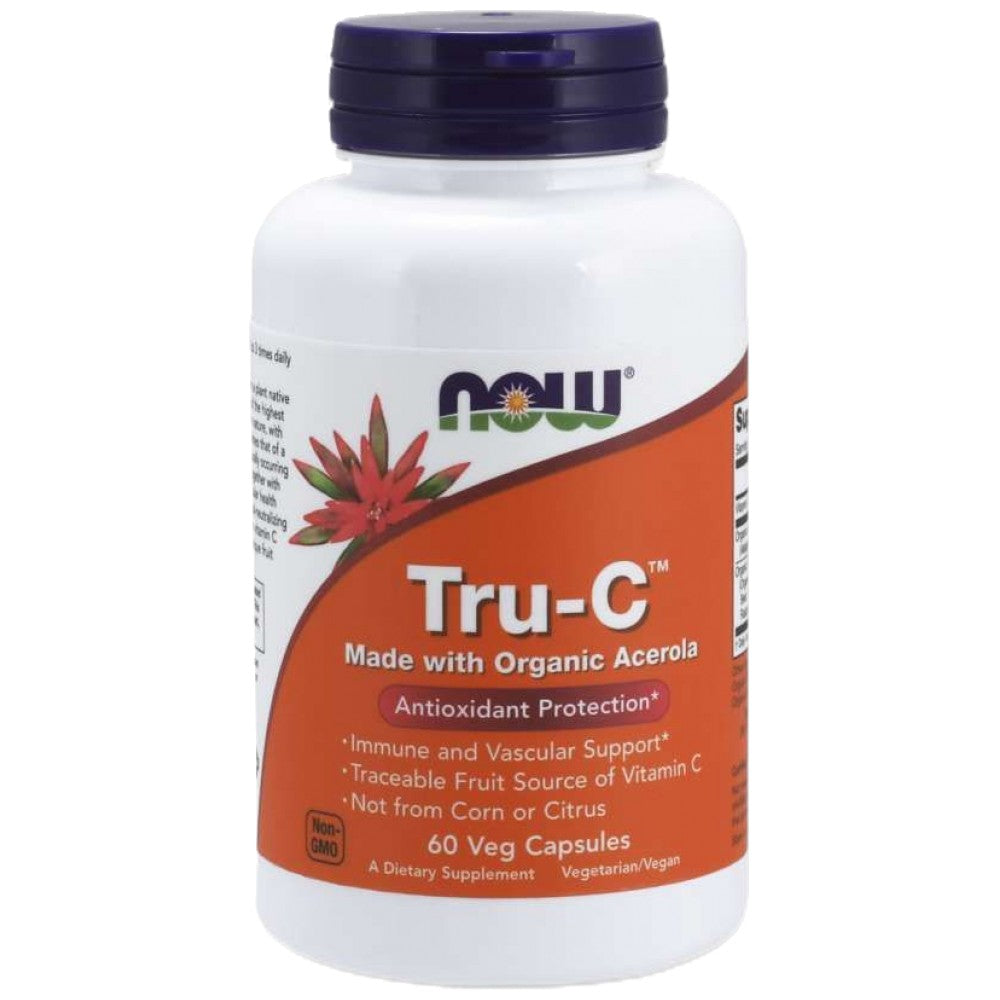Tru-c | 100 mg βιταμίνη C από Acerola - 60 κάψουλες
