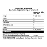 Turk 500 mg | Εκχύλισμα της Τουρκστερόν 10% - 60 κάψουλες