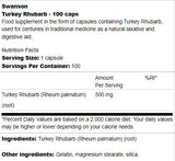 Ραβέντι Τουρκίας 500 mg 100 κάψουλες
