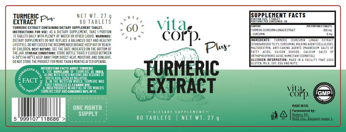 Εκχύλισμα Turmeric 200 mg - 60 Δισκία