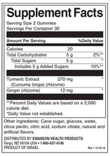 Turmeric with Ginger Gummies - Tropical Paradise 60 gummies