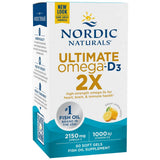 Ultimate Omega 2x 2150mg | Με κάψουλες βιταμίνης D3 - 60 Gel