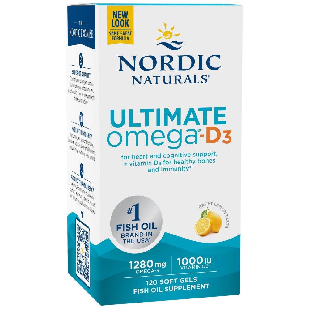 Ultimate Omega -D3 1280 mg - 120 κάψουλες πηκτής