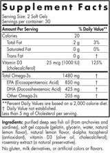 Ultimate Omega -D3 Sport 1480 mg - 60 κάψουλες πηκτής