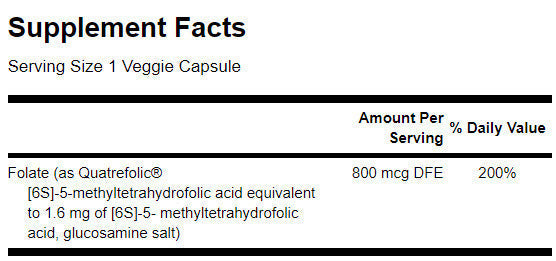 Ultra Folate 800 MCG - 30 κάψουλες
