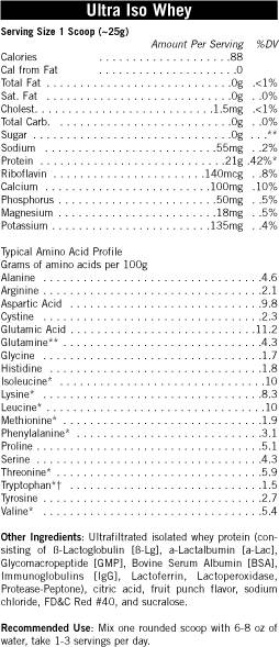 Ultra ISO Whey 908 γραμμάρια