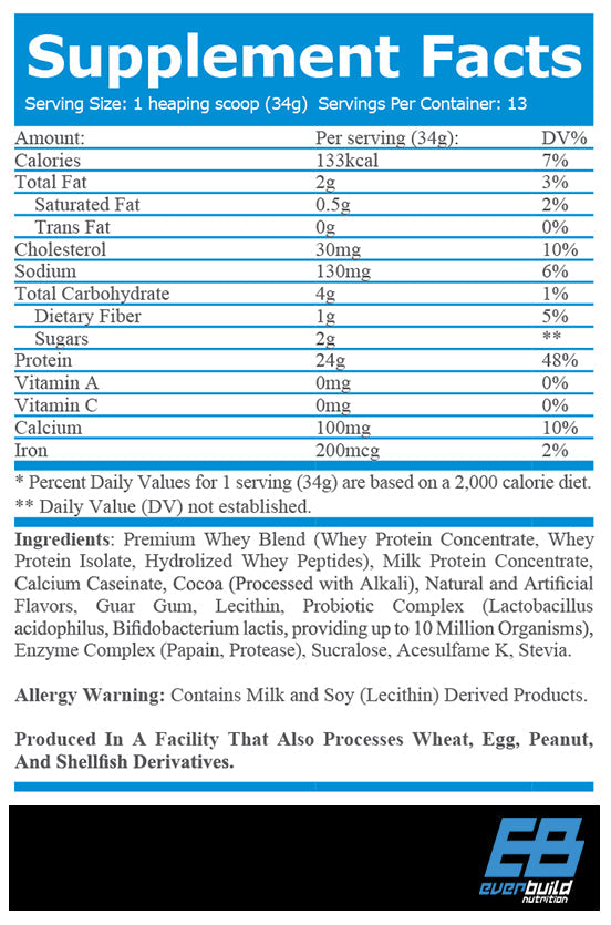 Ultra Premium Protein Whey Build - 0,454 KG