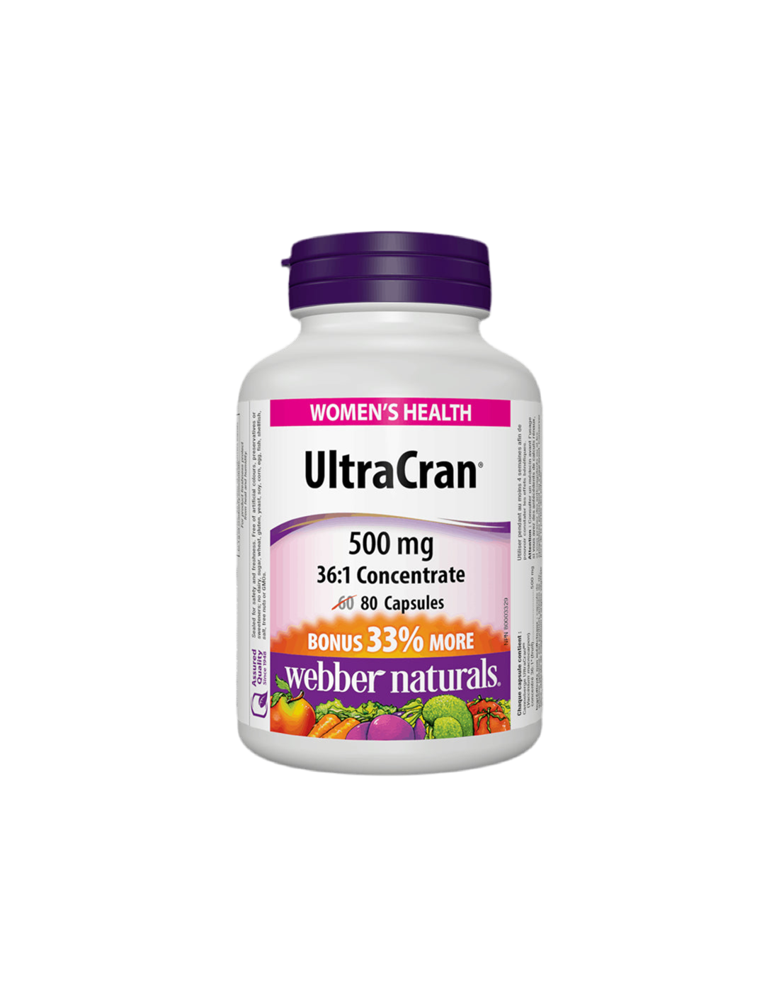 Ultracran®/Cranberry 36: 1 Συμπύκνωμα 500 mg x 80 κάψουλες