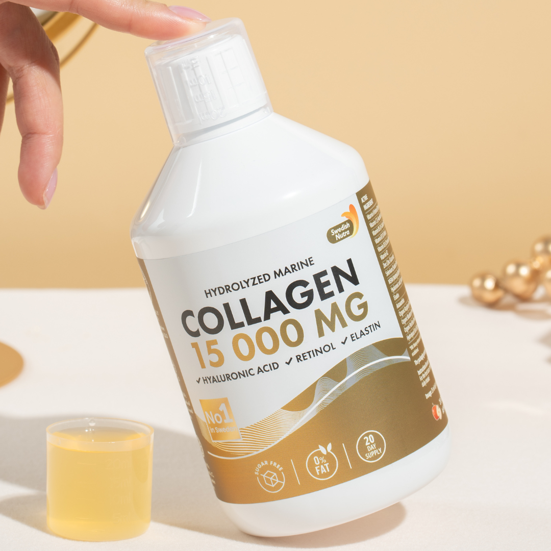Κολλαγόνο ψαριών 15.000 mg με ρετινόλη, υαλουρόν, ελαστίνη - 500 mL