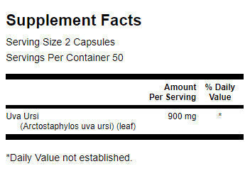 Uva ursi φύλλο 450 mg - 100 κάψουλες