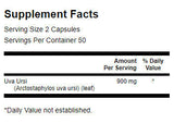 Uva ursi φύλλο 450 mg - 100 κάψουλες
