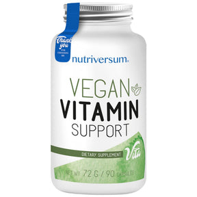 Vegan Vitamin Support | Multivitamins and Minerals for Vegans 90 capsules - Nutra Best Europe