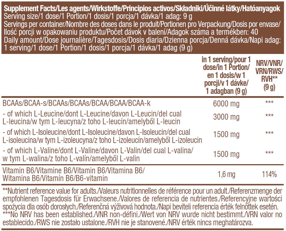 Vegan BCAA - 0,360 κιλά