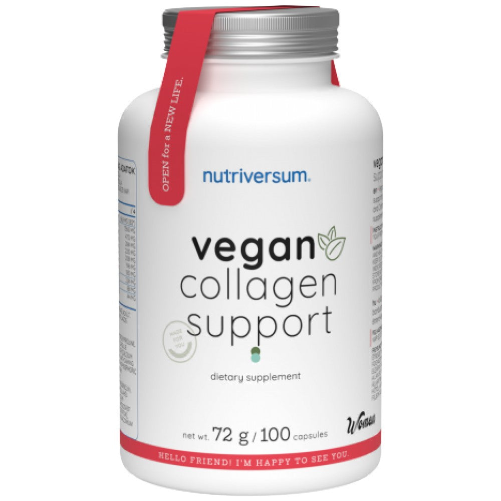 Υποστήριξη Vegan Collagen/με υαλουρονικό οξύ και αμινοξέα - 100 κάψουλες