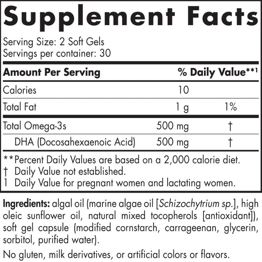 Vegan Prenatal DHA - 60 softgels