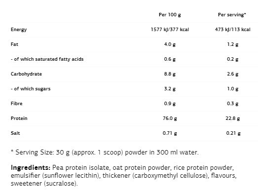 Vegan Protein - 0,500 kg