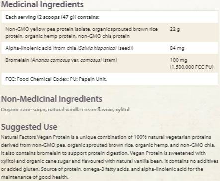 Vegan Protein Factors 340 γραμμάρια