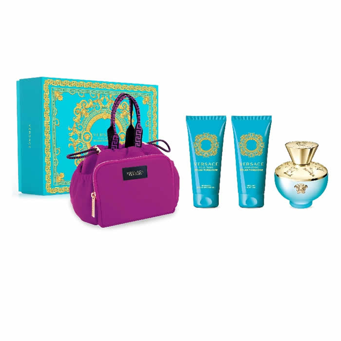 <tc>VERSACE</tc> Dylan Torquoise Eau De Toilette Spray 100ml Σετ 4 Τεμάχια