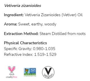 Βετιβικό λάδι | 100% καθαρή Vetiveria Zizanioides - 10 ml