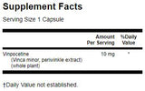 Vinpocetine 10 mg - 90 κάψουλες