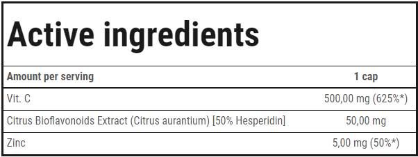 Vit.C Strong 500 | Βιταμίνη C 500 mg - 100 κάψουλες