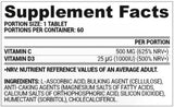 Vita C + D3 | Βιταμίνη C 500 mg + Βιταμίνη D 1000 IU 60 Δισκία