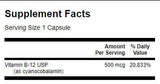 Βιταμίνη Β-12 500mcg./30 καπάκια - 0