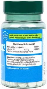 Βιταμίνη Β12 100 mcg | Μεθυλοβαλαμίνη - 120 δισκία