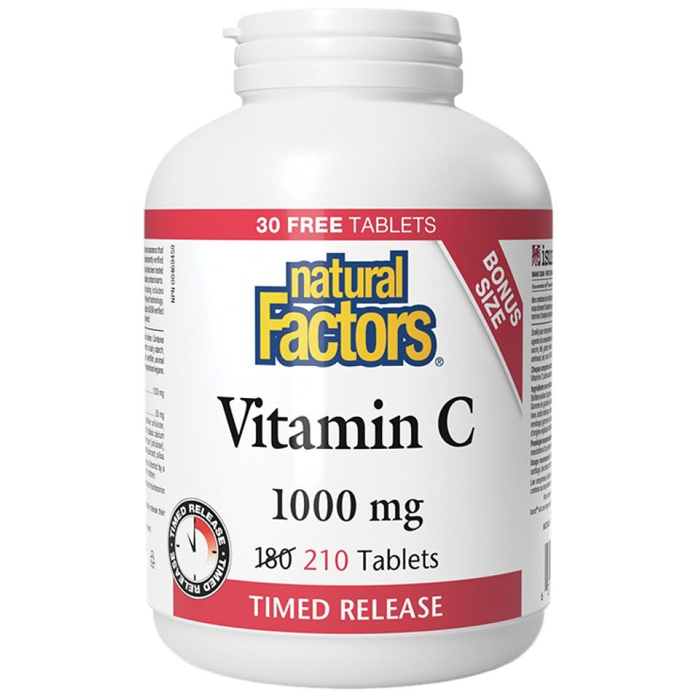 Βιταμίνη C 1000 mg | Χρονική απελευθέρωση - 210 δισκία