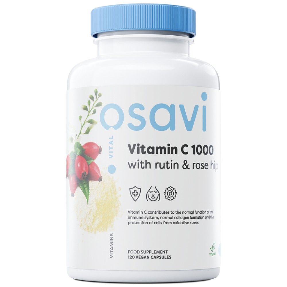 Βιταμίνη C 1000 | Με το Rutin & Rose Hip - 120 κάψουλες
