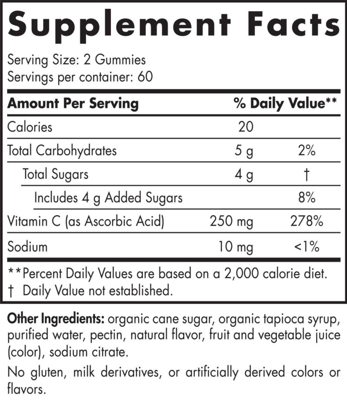Βιταμίνη C Gummies 250 mg - 120 Gummies