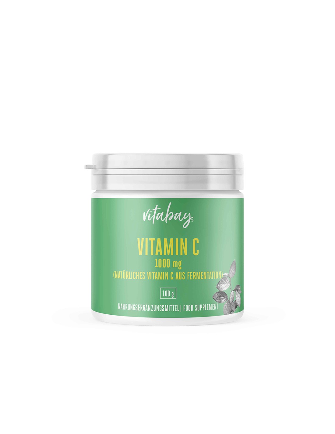 Σκόνη βιταμίνης C - Βιταμίνη C 1000 mg (vegan), 100 g σκόνη <tc>Vitabay</tc>